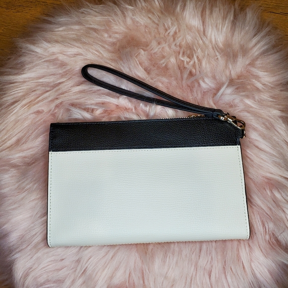 Kate Spade Claude Fetch Wristlet Clutch Purse NWT Dachshund Houndstooth